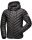 Navahoo Fey-Tun leichte Herren Steppjacke mit Kapuze und Stehkragen B837 Schwarz-Gr.3XL