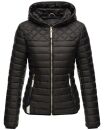 Navahoo Ich Bin Hübsch leichte Damen Steppjacke B838 Schwarz Größe XS - Gr. 34