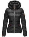 Marikoo Löwenbaby leichte Damen Steppjacke B839 Schwarz Größe XS - Gr. 34