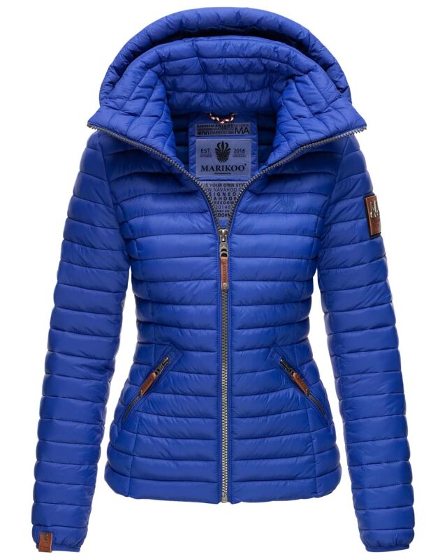 Marikoo Löwenbaby leichte Damen Steppjacke B839 Blau Größe XS - Gr. 34