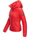 Marikoo Löwenbaby leichte Damen Steppjacke B839 Rot Größe L - Gr. 40