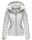 Marikoo Löwenbaby leichte Damen Steppjacke B839 Hellgrau Größe XS - Gr. 34