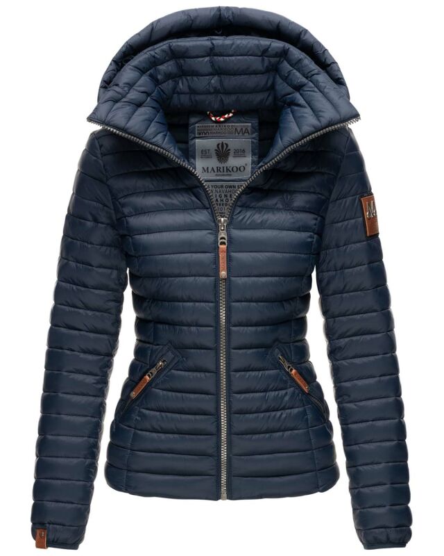 Marikoo Löwenbaby leichte Damen Steppjacke B839 Navy Größe M - Gr. 38