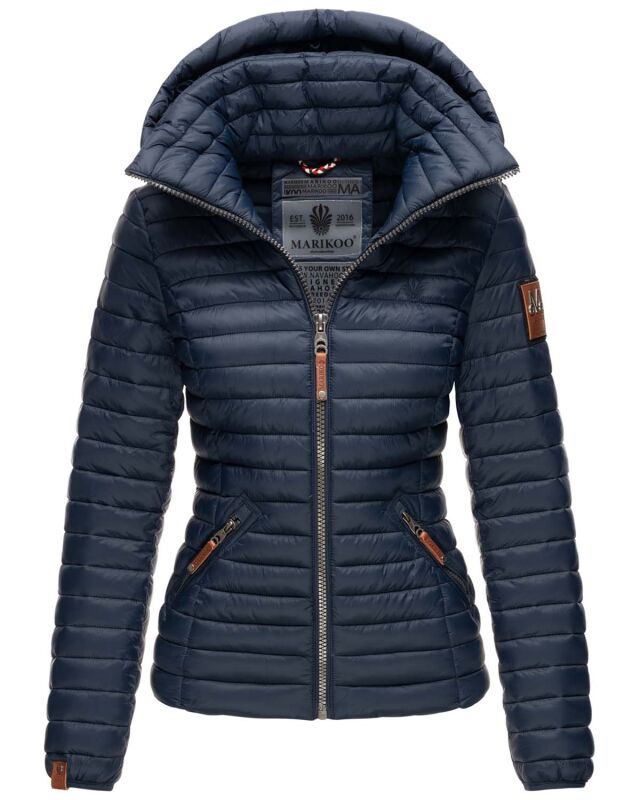 Marikoo Löwenbaby leichte Damen Steppjacke B839 Navy Größe L - Gr. 40