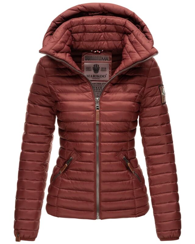 Marikoo Löwenbaby leichte Damen Steppjacke B839 Bordeaux Größe S - Gr. 36