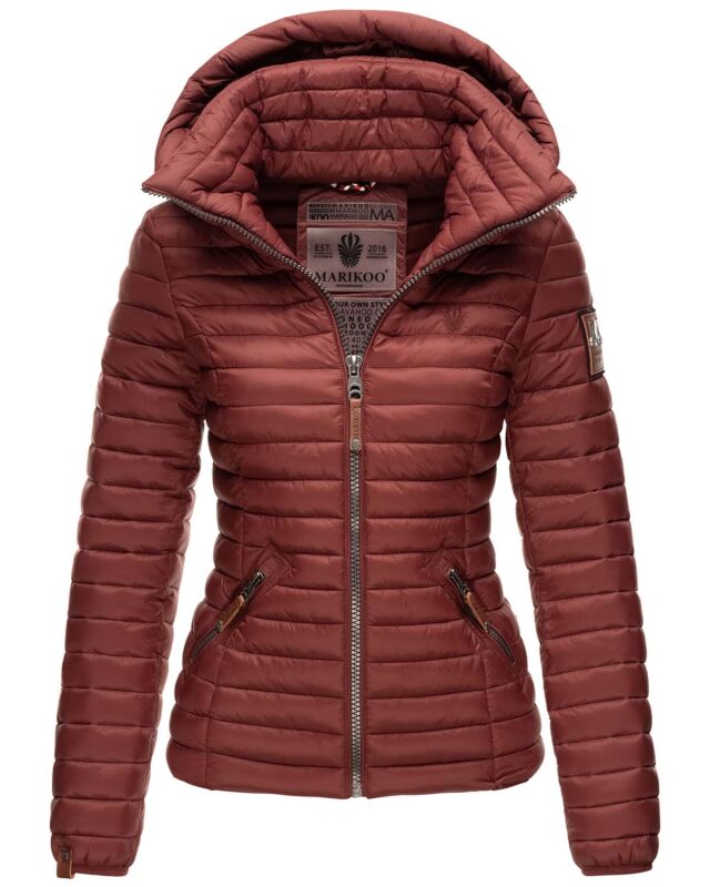 Marikoo Löwenbaby leichte Damen Steppjacke B839 Bordeaux Größe M - Gr. 38
