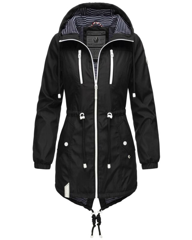 Navahoo Mein Nachtsternchen leichte Damen Jacke lang B840 Schwarz Größe XS - Gr. 34