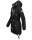Navahoo Mein Nachtsternchen leichte Damen Jacke lang B840 Schwarz Größe XS - Gr. 34