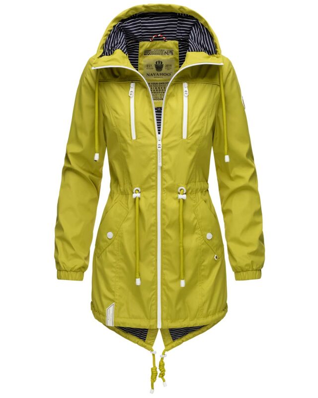 Navahoo Mein Nachtsternchen leichte Damen Jacke lang B840 Grün Größe XS - Gr. 34
