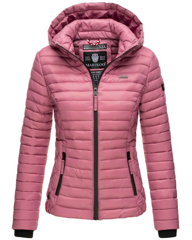 Marikoo Samtpfote leichte Damen Steppjacke B600 Altrosa Größe S - Gr. 36