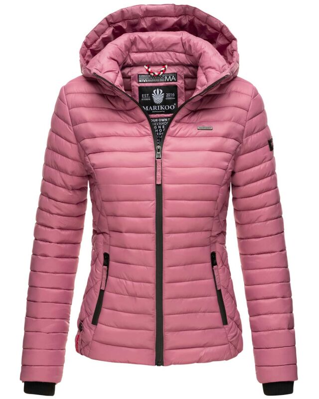 Marikoo Samtpfote leichte Damen Steppjacke B600 Altrosa Größe L - Gr. 40