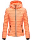 Marikoo Samtpfote leichte Damen Steppjacke B600 Hell Orange Größe M - Gr. 38