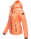 Marikoo Samtpfote leichte Damen Steppjacke B600 Hell Orange Größe M - Gr. 38