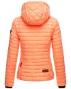 Marikoo Samtpfote leichte Damen Steppjacke B600 Hell Orange Größe M - Gr. 38