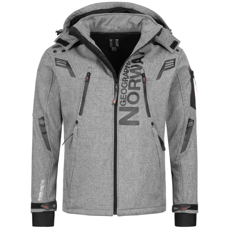 Geographical Norway Talentueux Herren Jacke Hellgrau Größe XL - Gr. XL