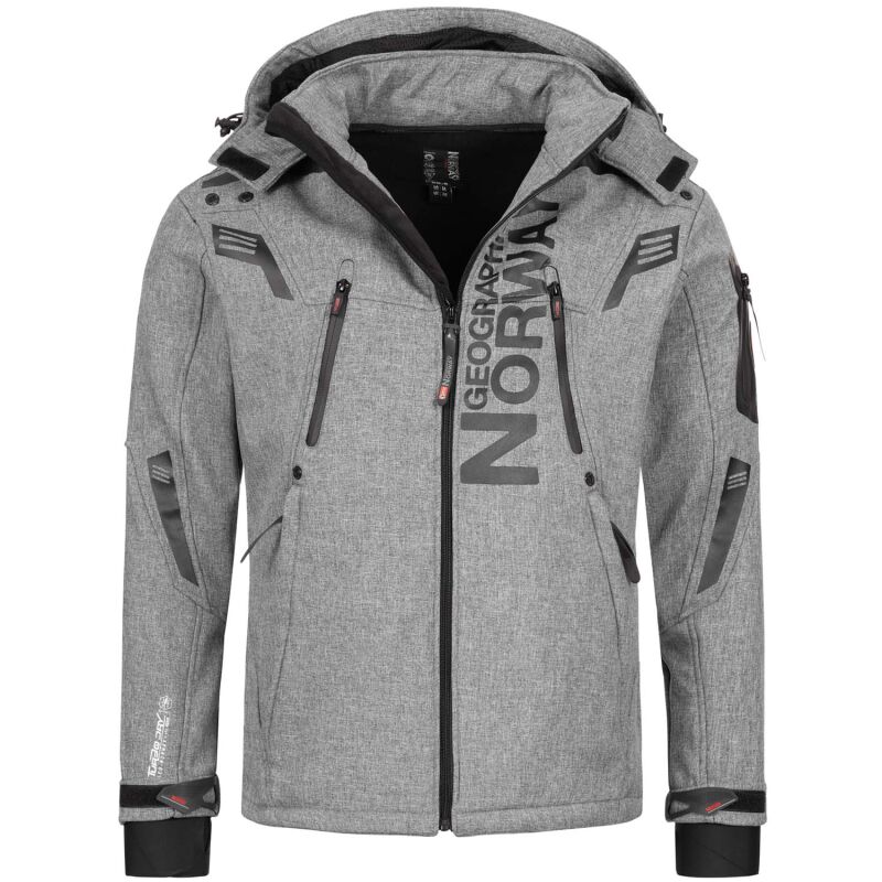 Geographical Norway Talentueux Herren Jacke Hellgrau Größe XXL - Gr. 2XL