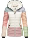 Navahoo Multikulti leichte Colour Blocking Damen Steppjacke B841 Pastell Größe S - Gr. 36