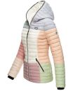 Navahoo Multikulti leichte Colour Blocking Damen Steppjacke B841 Pastell Größe XXL - Gr. 44