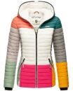 Navahoo Multikulti leichte Colour Blocking Damen Steppjacke B841 Dark 2 Größe XS - Gr. 34