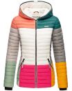 Navahoo Multikulti leichte Colour Blocking Damen Steppjacke B841 Dark 2 Größe M - Gr. 38