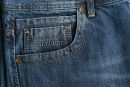 Alessandro Salvarini Herren Jeans Blau Gerades Bein O-212 W40 L32 - 40/32