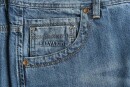 Alessandro Salvarini Herren Jeans Hellblau Gerades Bein O-213 W36 L30 - 36/30