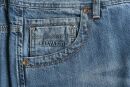 Alessandro Salvarini Herren Jeans Hellblau Gerades Bein O-213 W34 L32 - 34/32