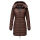 Marikoo Abendsternchen Damen Winter Jacke gesteppt B603 Schoko-Größe S - Gr. 36