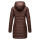 Marikoo Abendsternchen Damen Winter Jacke gesteppt B603 Schoko-Größe S - Gr. 36