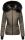 Navahoo Damen Winter Jacke warm gefüttert Teddyfell B361 Anthrazit Größe M - Gr. 38