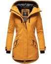 Navahoo Avrille Damen Wintejacke Parka gefüttert mit Kapuze B834 Gelb-Gr.S