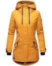 Navahoo Avrille Damen Wintejacke Parka gefüttert mit Kapuze B834 Gelb-Gr.S