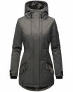 Navahoo Avrille Damen Wintejacke Parka gefüttert mit Kapuze B834 Anthrazit-Gr.S