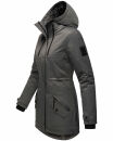 Navahoo Avrille Damen Wintejacke Parka gefüttert mit Kapuze B834 Anthrazit-Gr.S