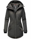 Navahoo Avrille Damen Wintejacke Parka gefüttert mit Kapuze B834 Anthrazit-Gr.M