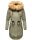Navahoo warme Damen Winter Jacke lang mit Kunstfell B660 Grau Größe XS - Gr. 34