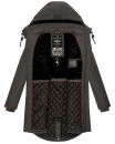 Marikoo Kamil warme Damen Winter Jacke lang mit Kapuze B807 Anthrazit Größe S - Gr. 36