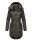 Marikoo Kamil warme Damen Winter Jacke lang mit Kapuze B807 Anthrazit Größe S - Gr. 36