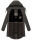 Marikoo Kamil warme Damen Winter Jacke lang mit Kapuze B807 Anthrazit Größe S - Gr. 36