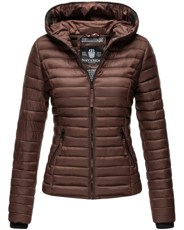 Navahoo Kimuk Damen Steppjacke B348 Schoko Größe XS - Gr. 34