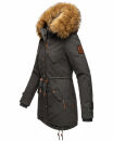 Marikoo La Viva Princess Damen Winterjacke mit Kapuze B813 Anthrazit Größe S - Gr. 36