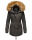 Marikoo La Viva Princess Damen Winterjacke mit Kapuze B813 Anthrazit Größe S - Gr. 36