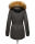 Marikoo La Viva Princess Damen Winterjacke mit Kapuze B813 Anthrazit Größe S - Gr. 36