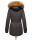 Marikoo La Viva Princess Damen Winterjacke mit Kapuze B813 Anthrazit Größe XXL - Gr. 44