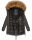 Marikoo La Viva Princess Damen Winterjacke mit Kapuze B813 Anthrazit Größe XXL - Gr. 44
