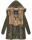 Marikoo warme Damen Winterjacke mit Kapuze Parka Kunstfell B817 Olive-Gr.XS