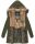 Marikoo warme Damen Winterjacke mit Kapuze Parka Kunstfell B817 Olive-Gr.L