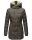 Marikoo warme Damen Winterjacke mit Kapuze Parka Kunstfell B817 Anthr.-Gr.XS