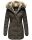 Marikoo warme Damen Winterjacke mit Kapuze Parka Kunstfell B817 Anthr.-Gr.XS