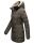 Marikoo warme Damen Winterjacke mit Kapuze Parka Kunstfell B817 Anthr.-Gr.XS